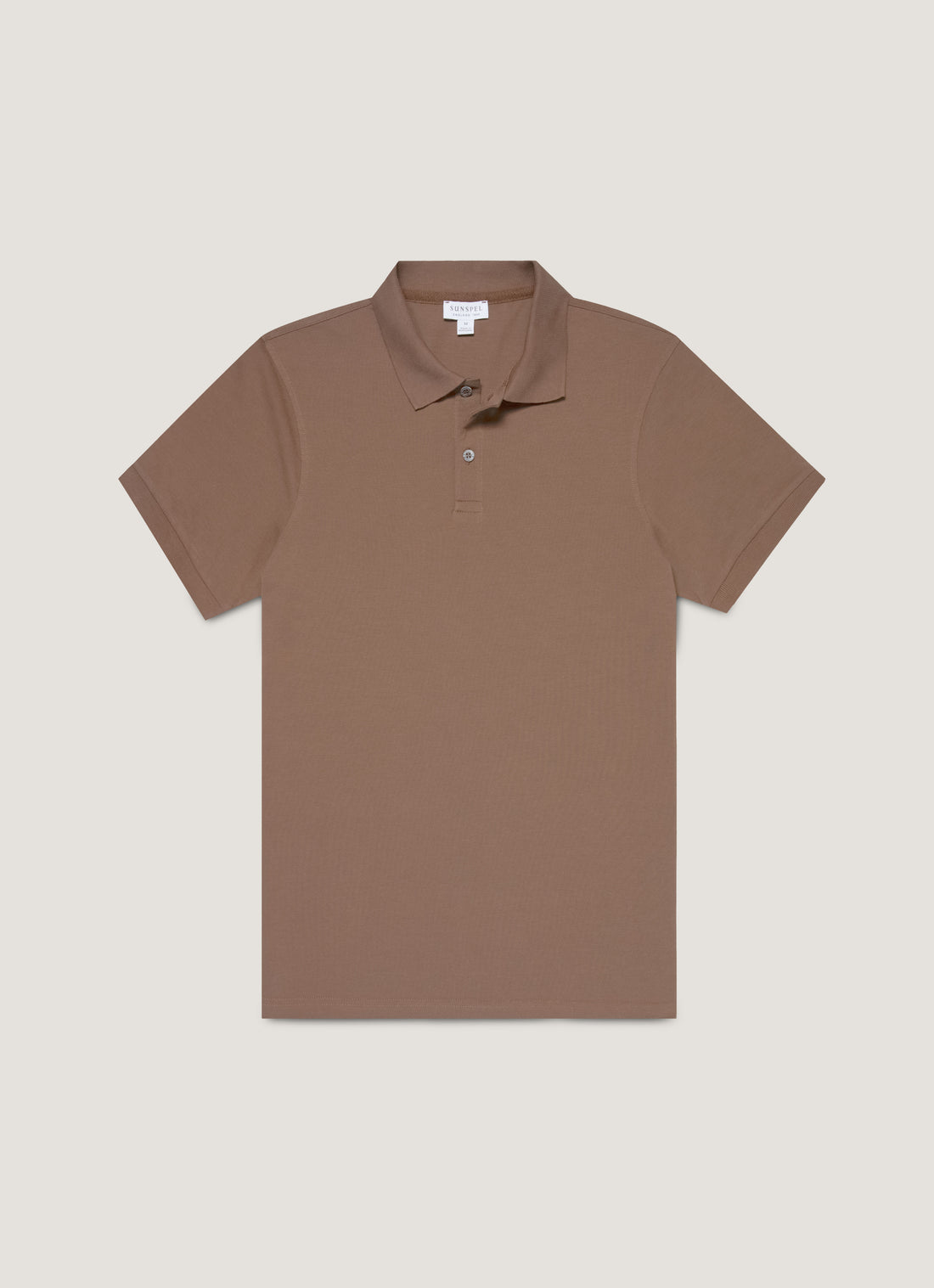 Men's Piqué Polo Shirt in Bark
