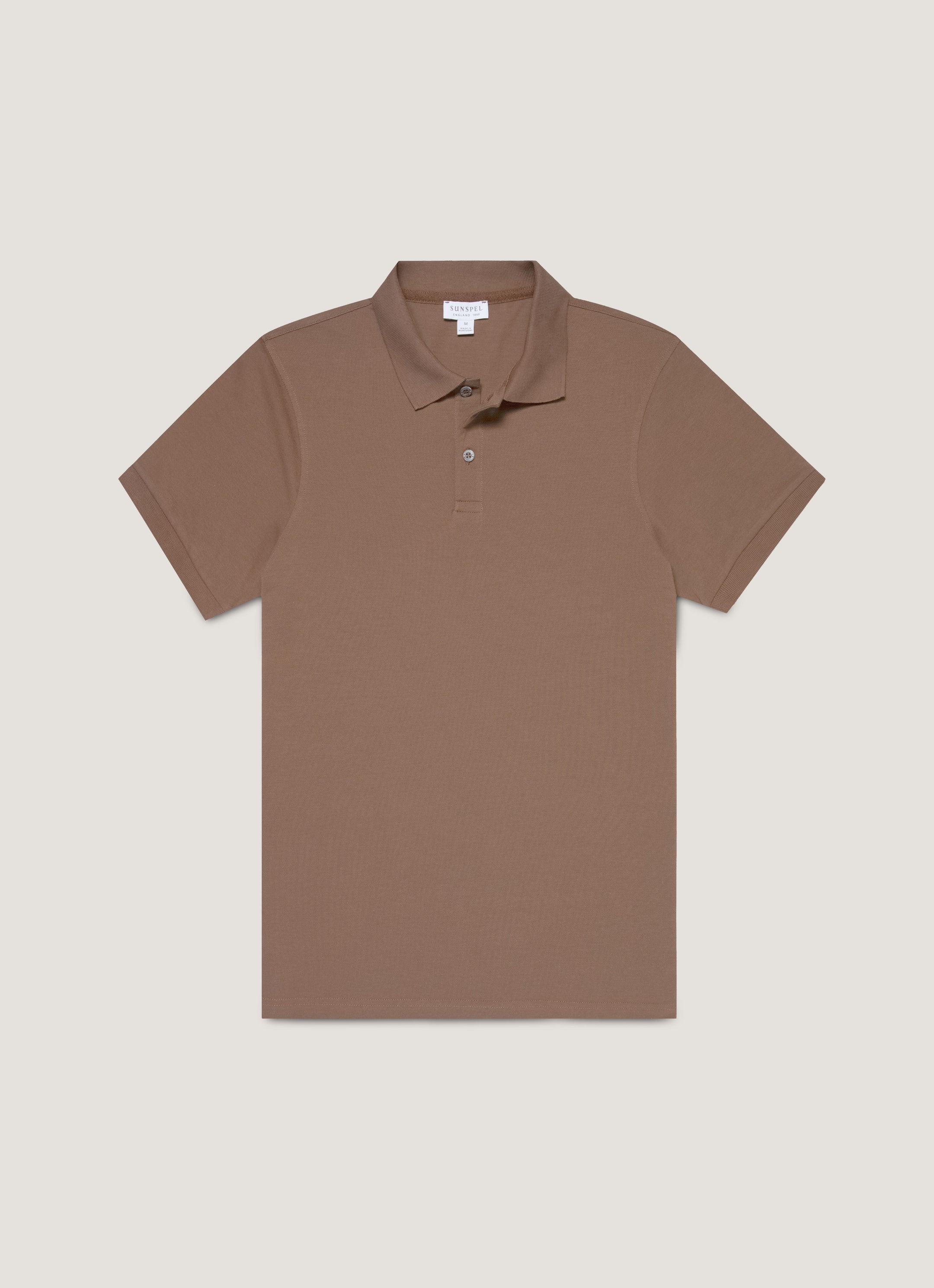 Men's Piqué Polo Shirt in Bark