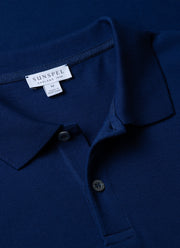 Men's Piqué Polo Shirt in Space Blue