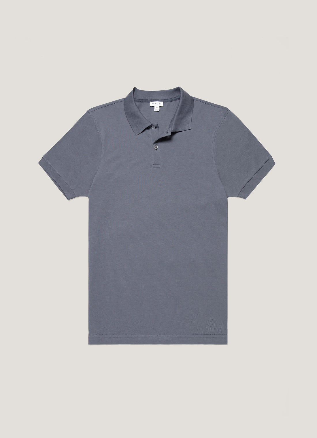 Men's Piqué Polo Shirt in Slate Blue