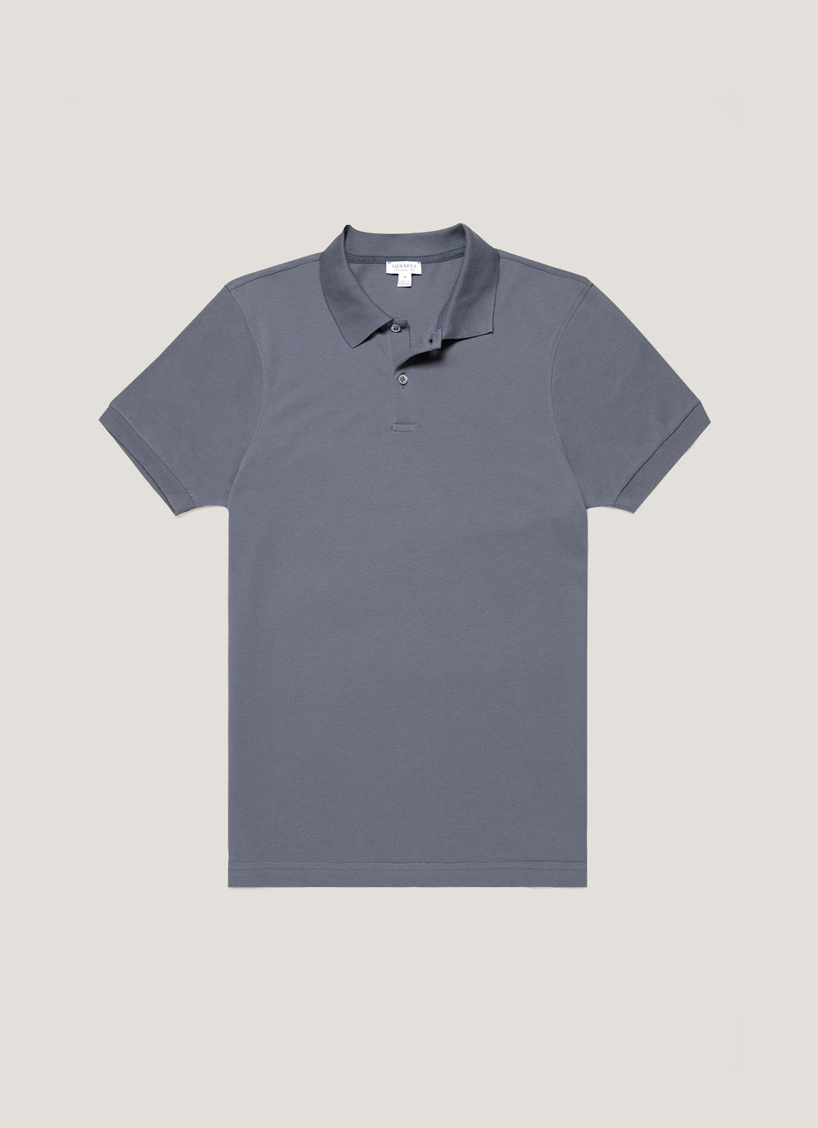 Men's Piqué Polo Shirt in Slate Blue