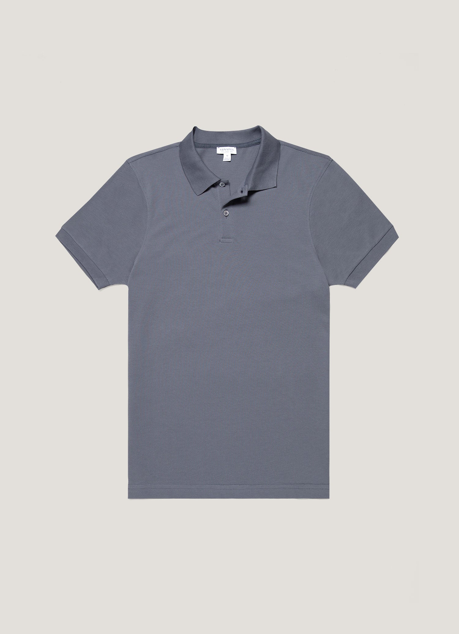 Men's Piqué Polo Shirt in Slate Blue