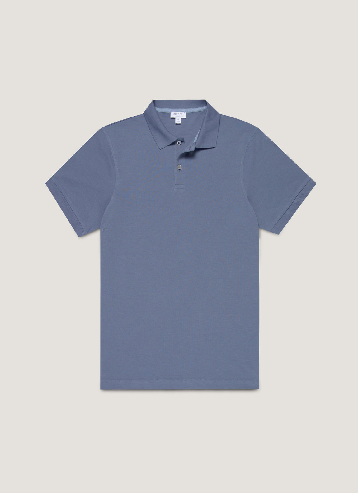 Men's Piqué Polo Shirt in Selvedge Blue