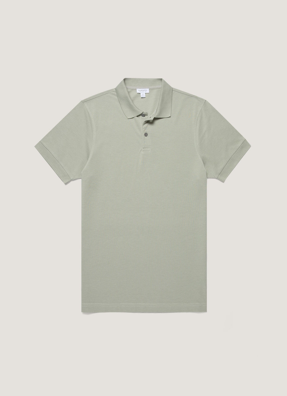 Men's Piqué Polo Shirt in Pastel Green