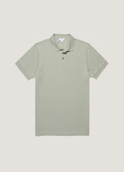 Men's Piqué Polo Shirt in Pastel Green