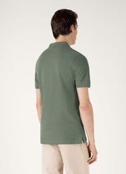 Men's Piqué Polo Shirt in Dusk Green