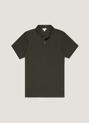Men's Piqué Polo Shirt in Dark Green