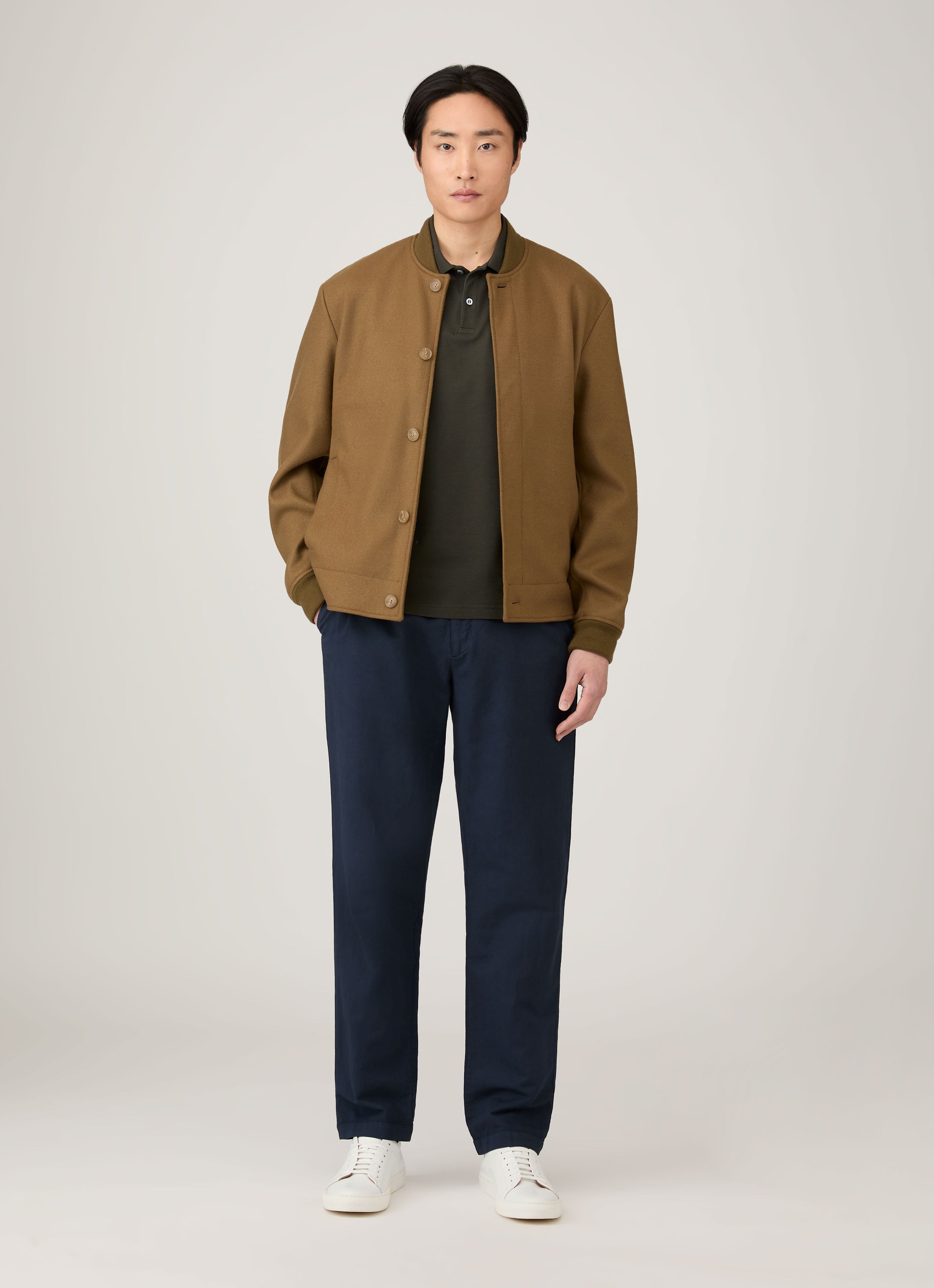 Men's Piqué Polo Shirt in Dark Green