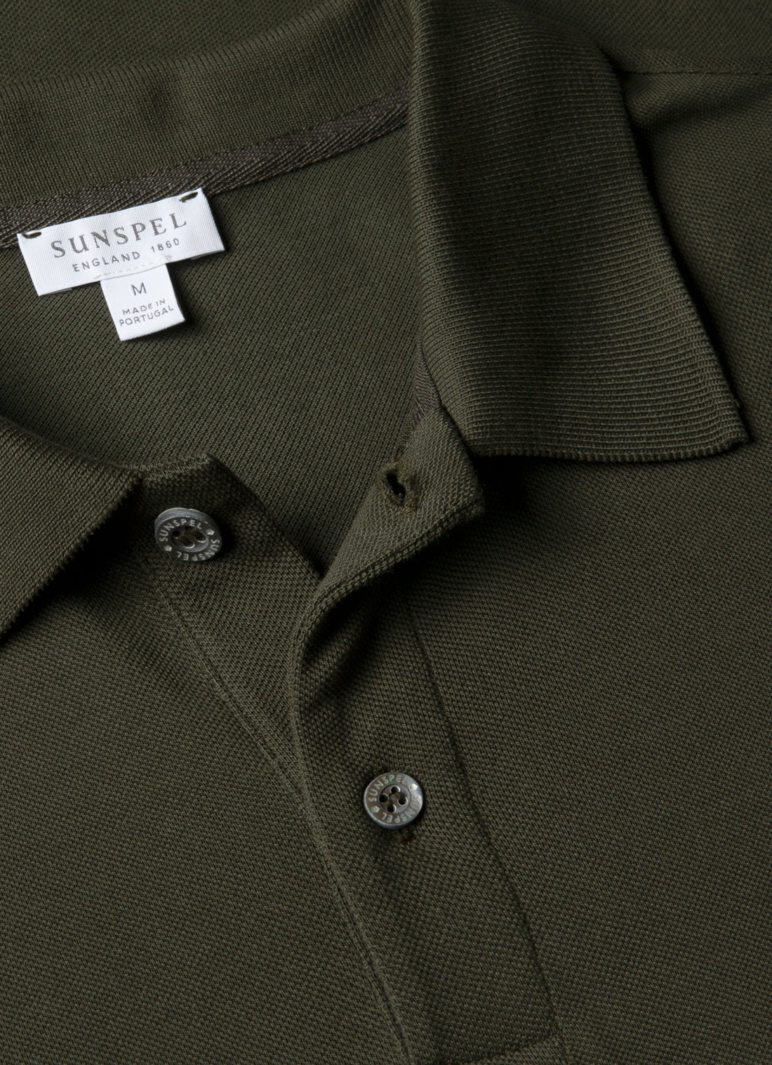 Men's Piqué Polo Shirt in Dark Green