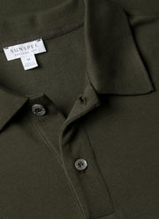 Men's Piqué Polo Shirt in Dark Green