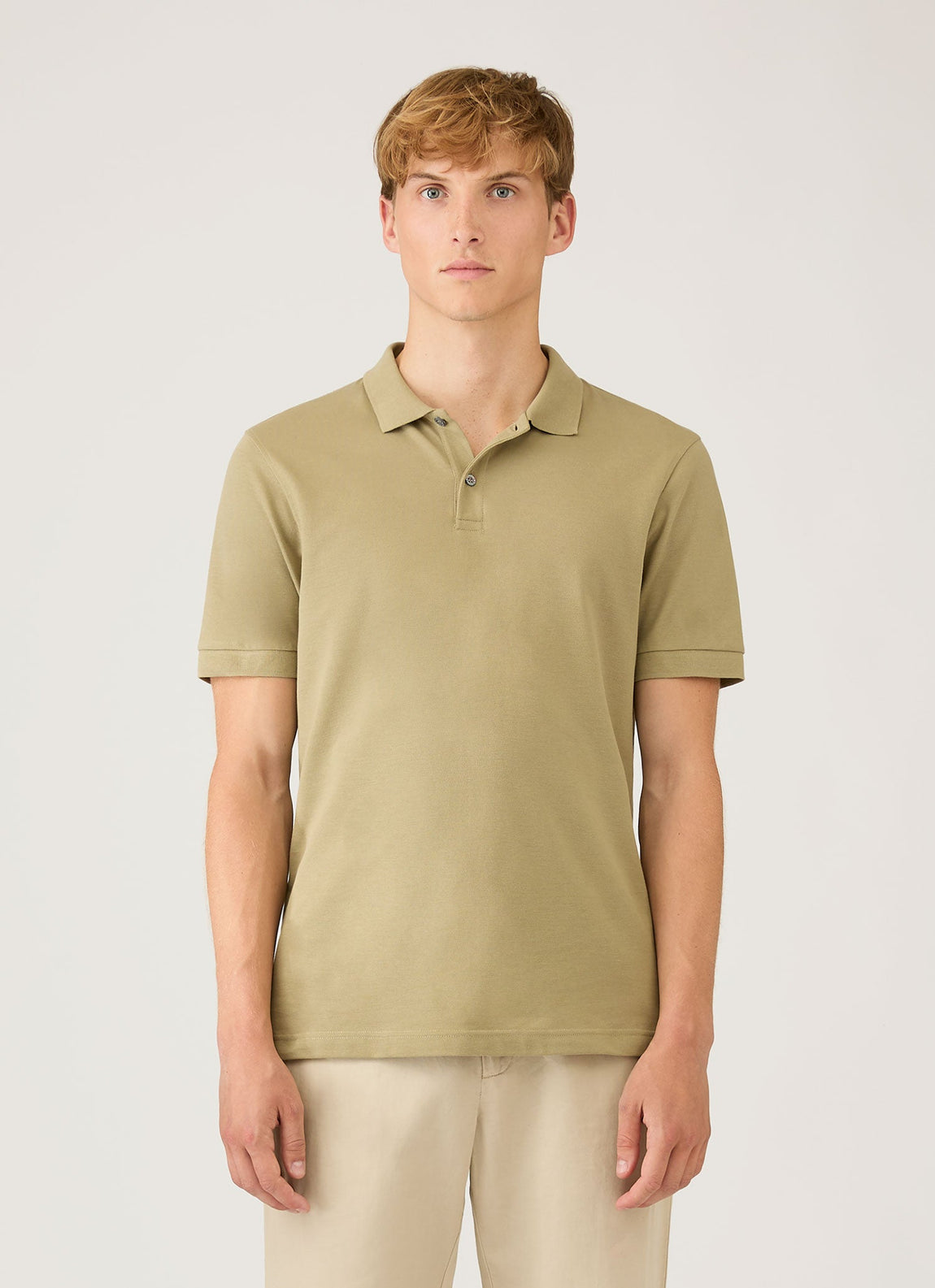 Men's Piqué Polo Shirt in Pistachio