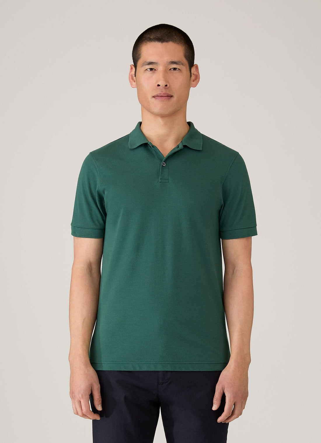 Men's Piqué Polo Shirt in Forest