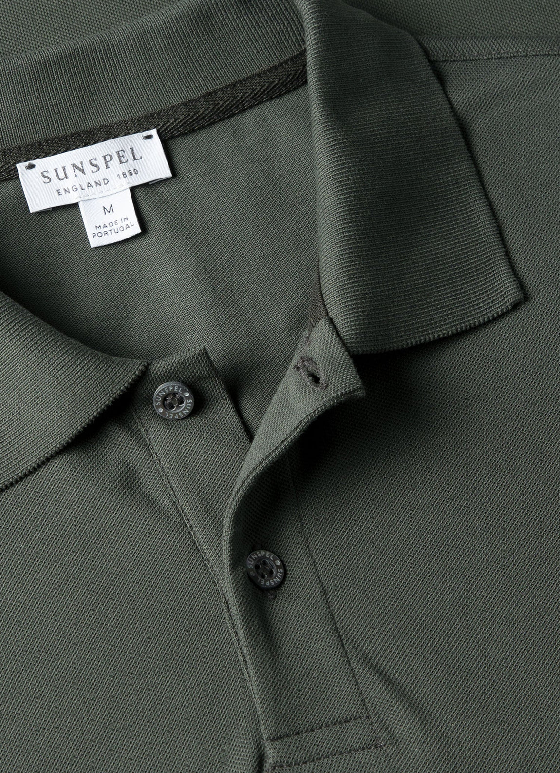 Men's Piqué Polo Shirt in Slate Green