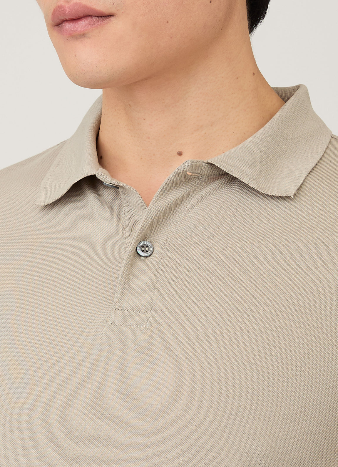 Men's Piqué Polo Shirt in Fog