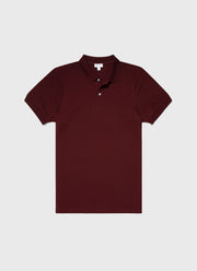 Men's Piqué Polo Shirt in Maroon
