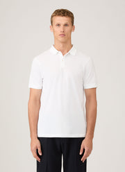 Men's Piqué Polo Shirt in White