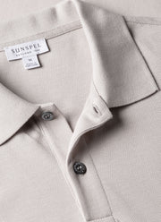 Men's Piqué Polo Shirt in Putty