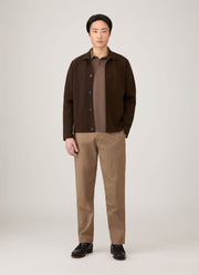 Men's Long Sleeve Riviera Polo Shirt in Bark