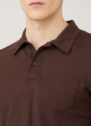 Men's Long Sleeve Riviera Polo Shirt in Bakelite