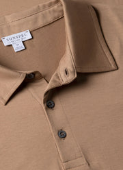 Men's Classic Jersey Polo Shirt in Dune
