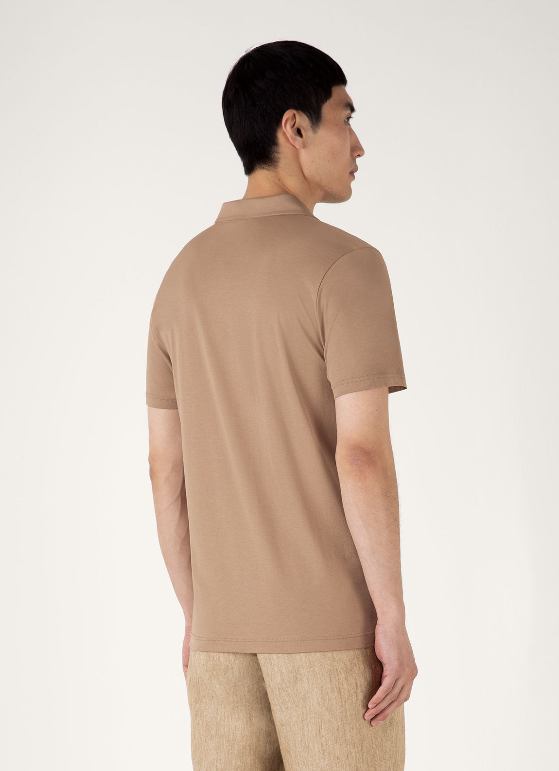 Men's Classic Jersey Polo Shirt in Dune