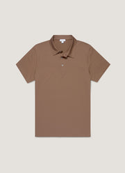 Men's Classic Jersey Polo Shirt in Bark