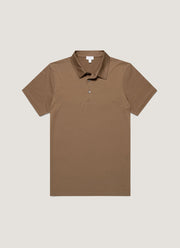 Men's Classic Jersey Polo Shirt in Dark Cedar