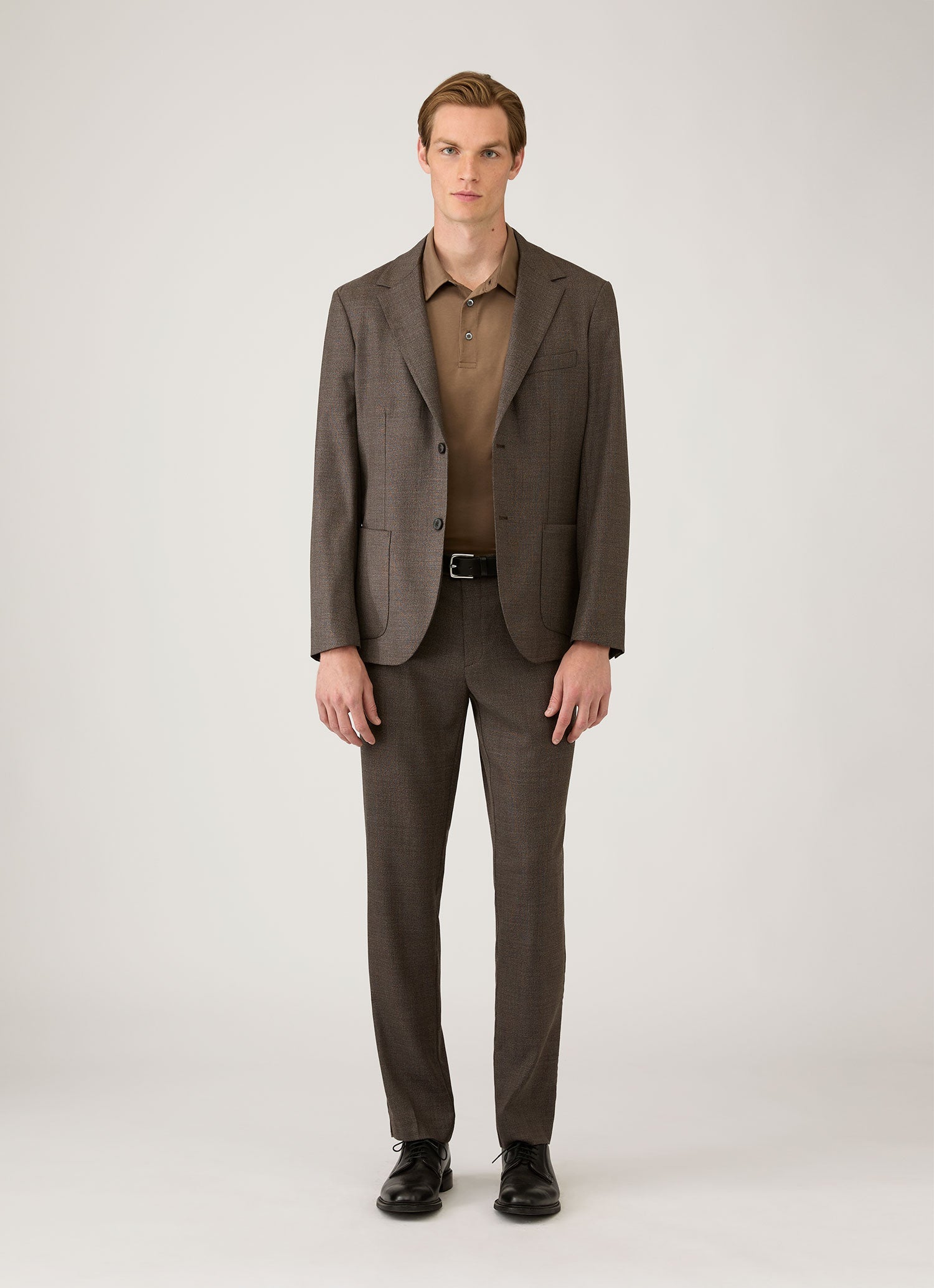 Men's Classic Jersey Polo Shirt in Dark Cedar