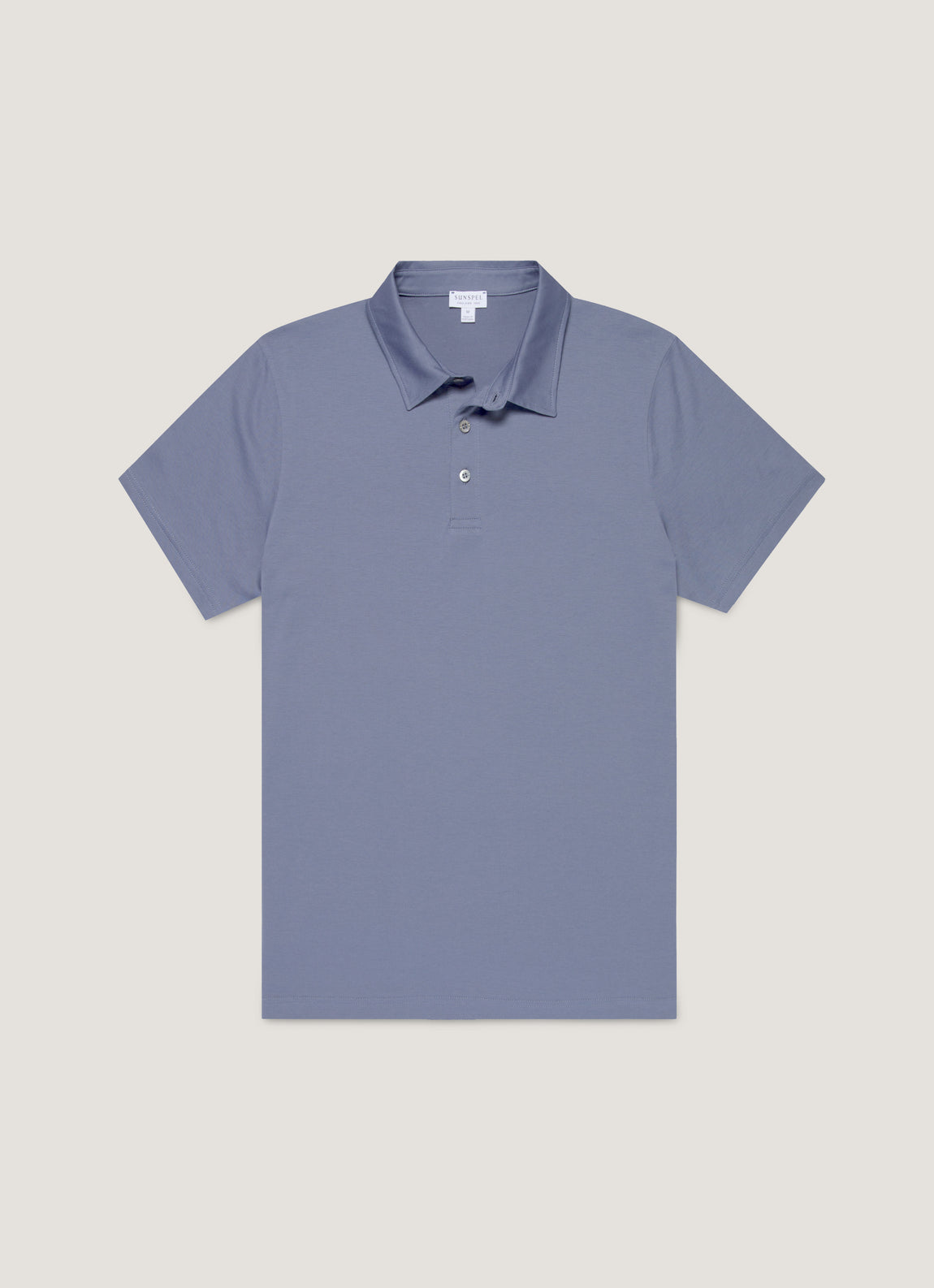 Men's Classic Jersey Polo Shirt in Selvedge Blue