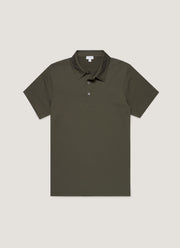 Men's Classic Jersey Polo Shirt in Dark Green