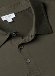 Men's Classic Jersey Polo Shirt in Dark Green