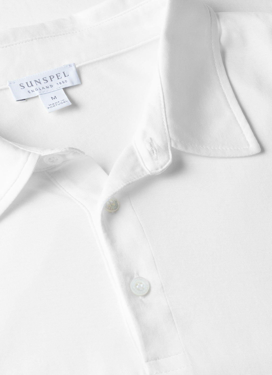 Men's Jersey Classic Polo Shirt in White