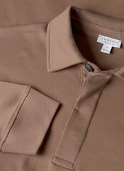 Men's Heavyweight Rugby Polo Shirt in Bark