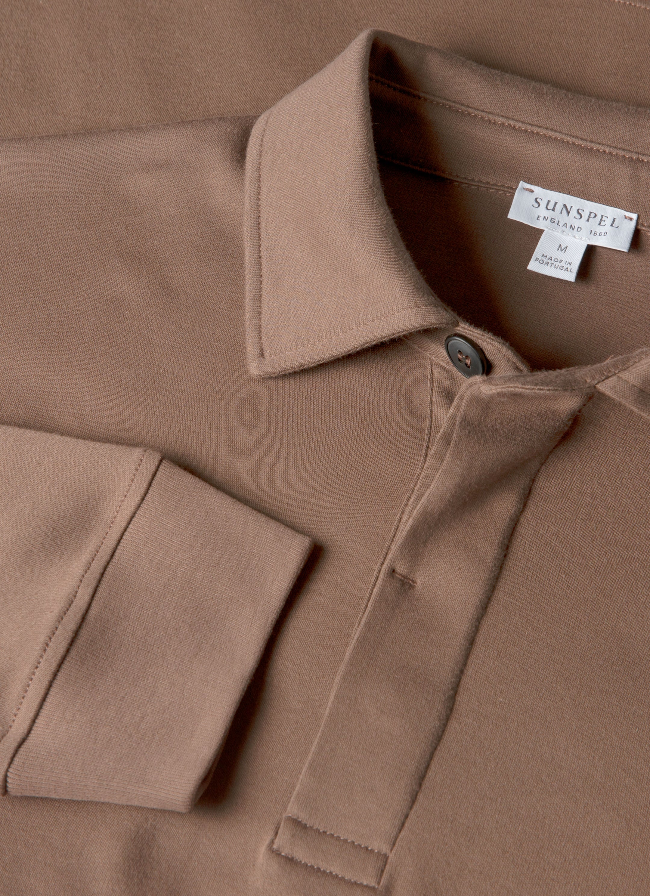 Men's Heavyweight Rugby Polo Shirt in Bark