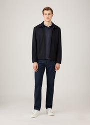 Men's Heavyweight Rugby Polo Shirt in Navy