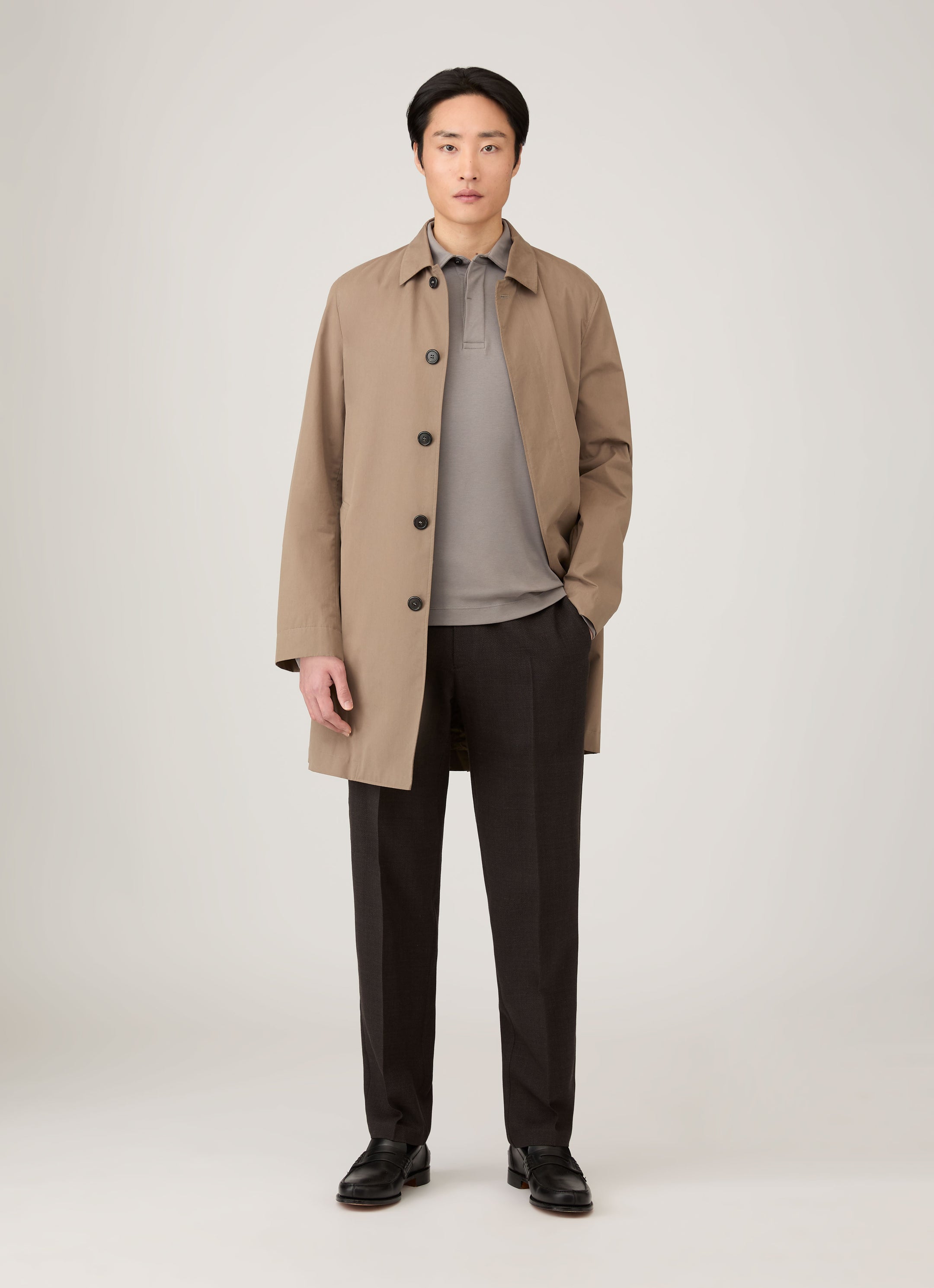 Men's Heavyweight Rugby Polo Shirt in Iron Grey