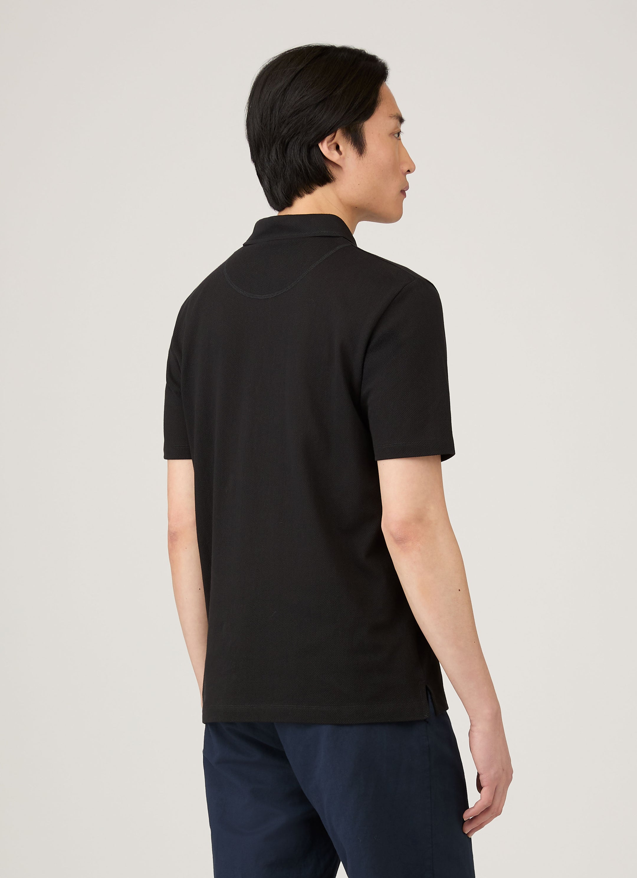Men's Regular Fit Riviera Polo Shirt in Black