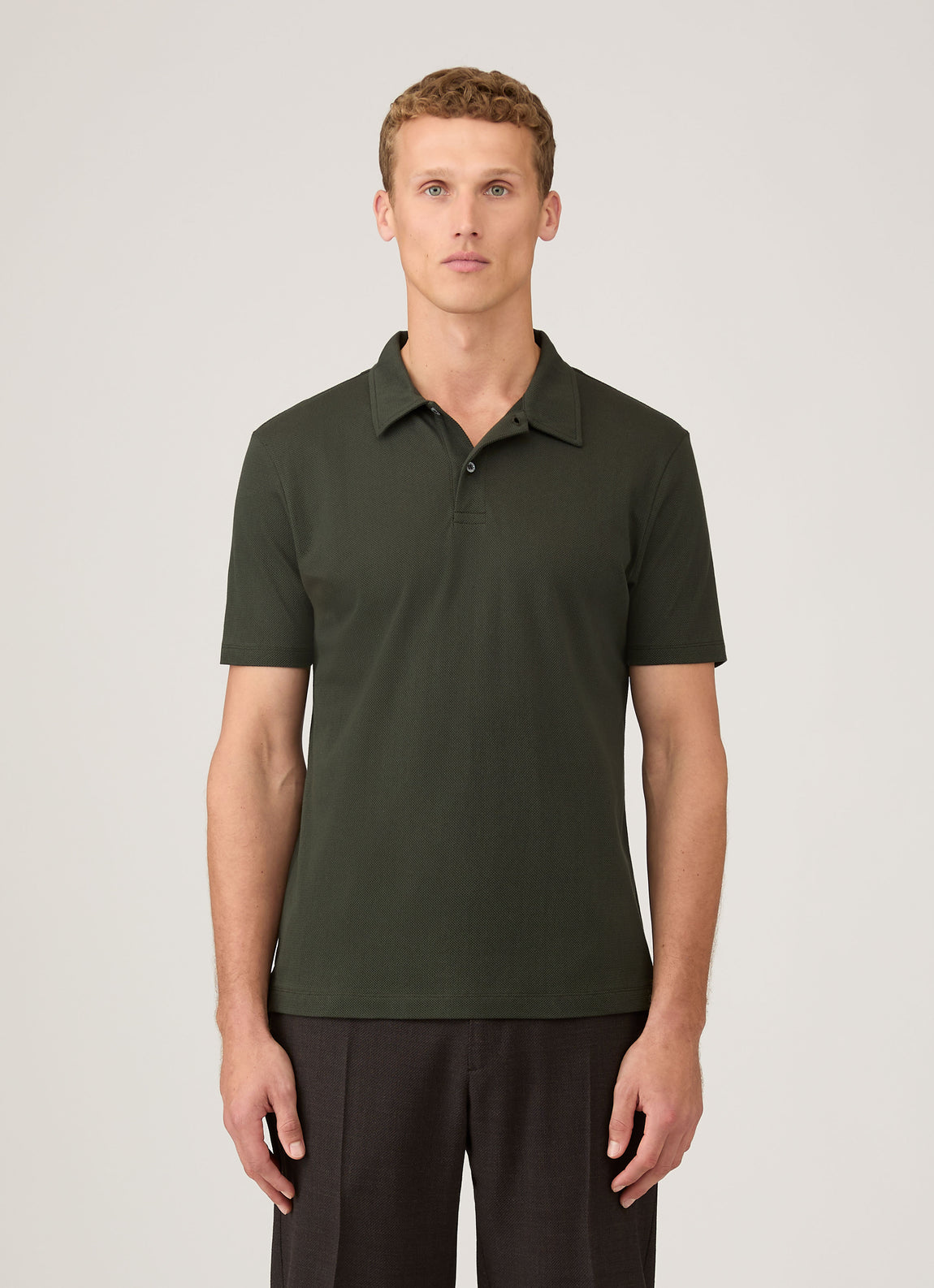 Men's Regular Fit Riviera Polo Shirt in Dark Green