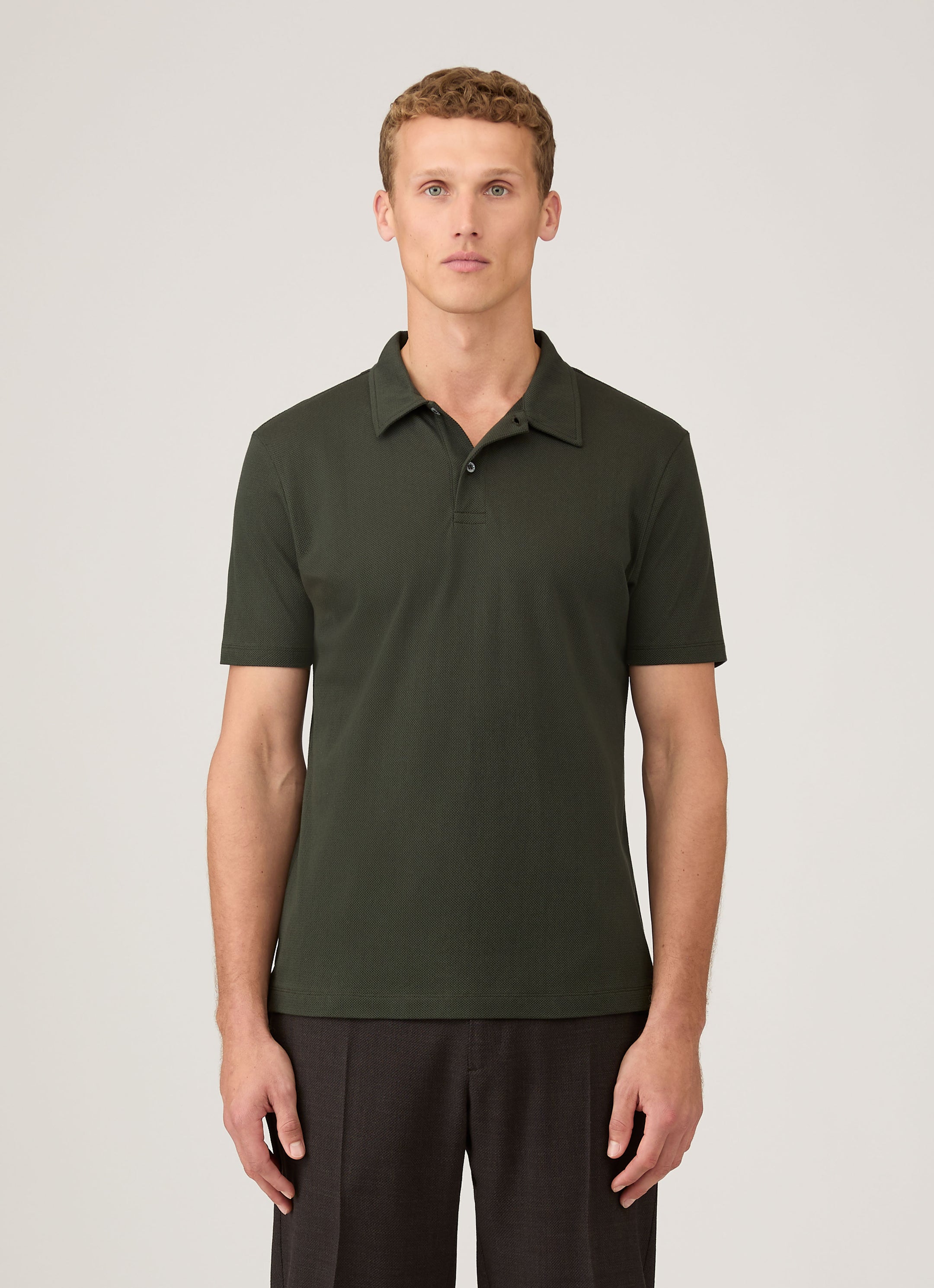 Men's Regular Fit Riviera Polo Shirt in Dark Green