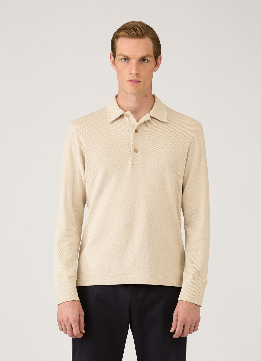 Men's Long Sleeve Cellulock Polo Shirt in Hazelwood