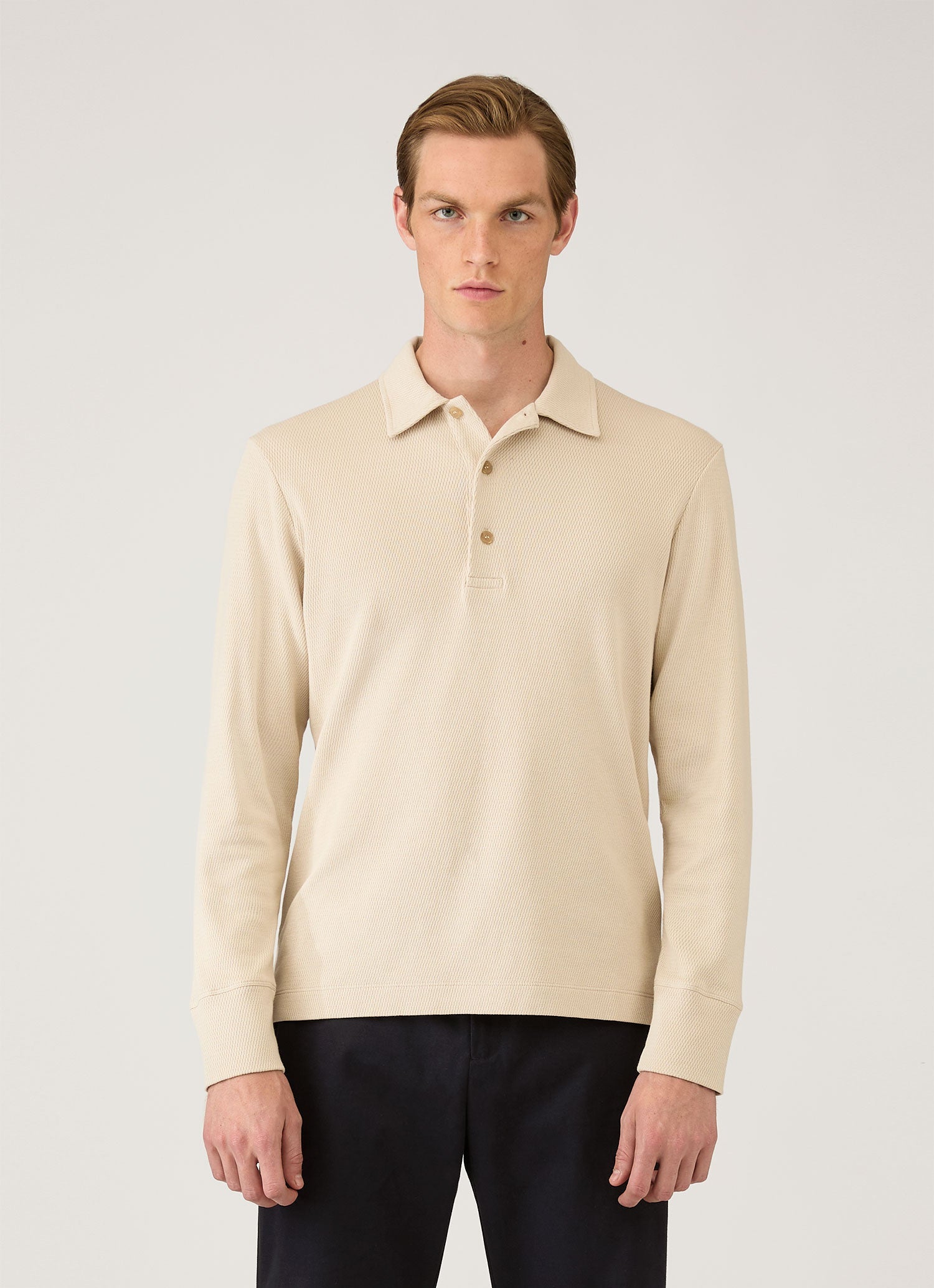 Men's Long Sleeve Cellulock Polo Shirt in Hazelwood