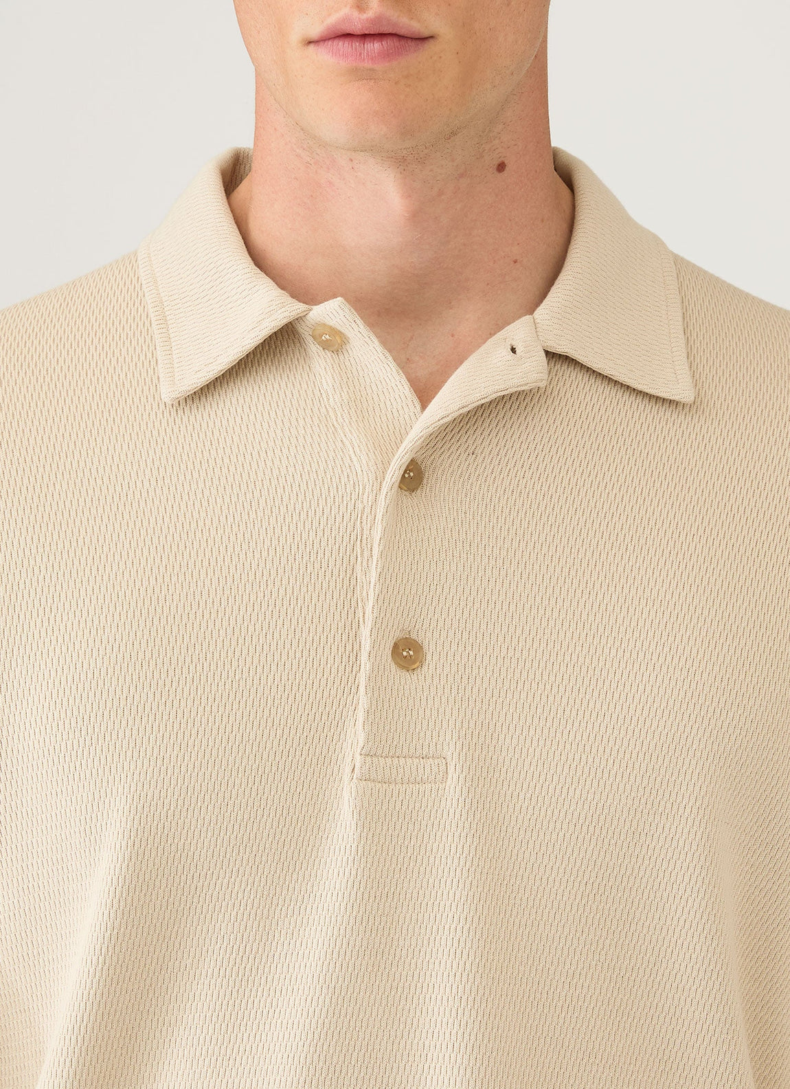 Men's Long Sleeve Cellulock Polo Shirt in Hazelwood