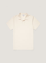 Men's Undyed Towelling Polo Shirt in Undyed