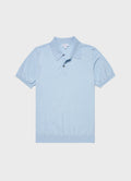 Men's Ice Cotton Polo Shirt in Blue Mist