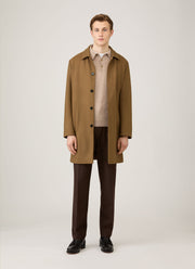 Men's Cashmere Polo Shirt in Oatmeal Melange