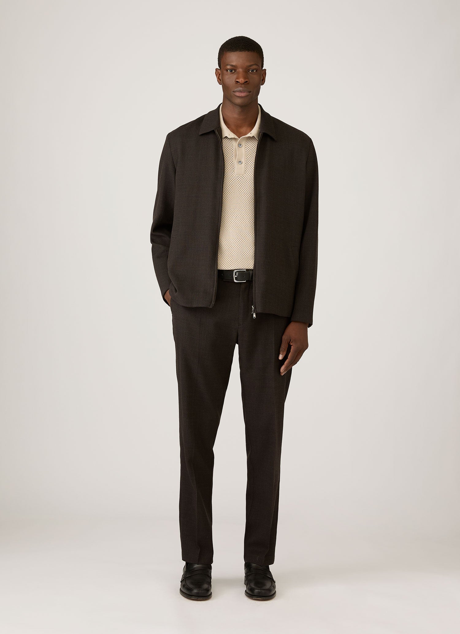 Men's Cotton Mesh Polo in Hazelwood