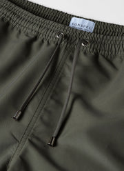 Men's Drawstring Swim Short in Hunter Green