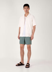 Men's Drawstring Swim Shorts in Dusk Green