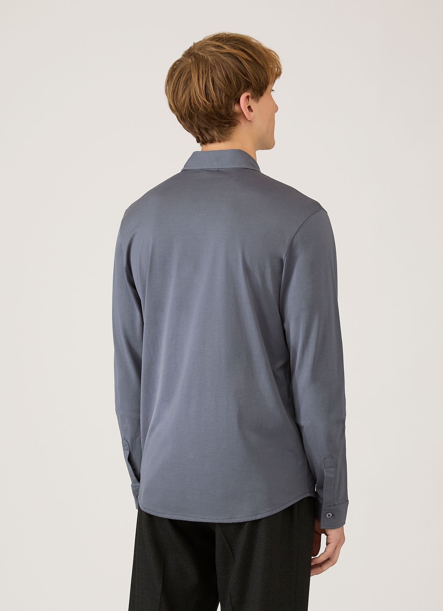 Men's Classic Jersey Shirt in Slate Blue