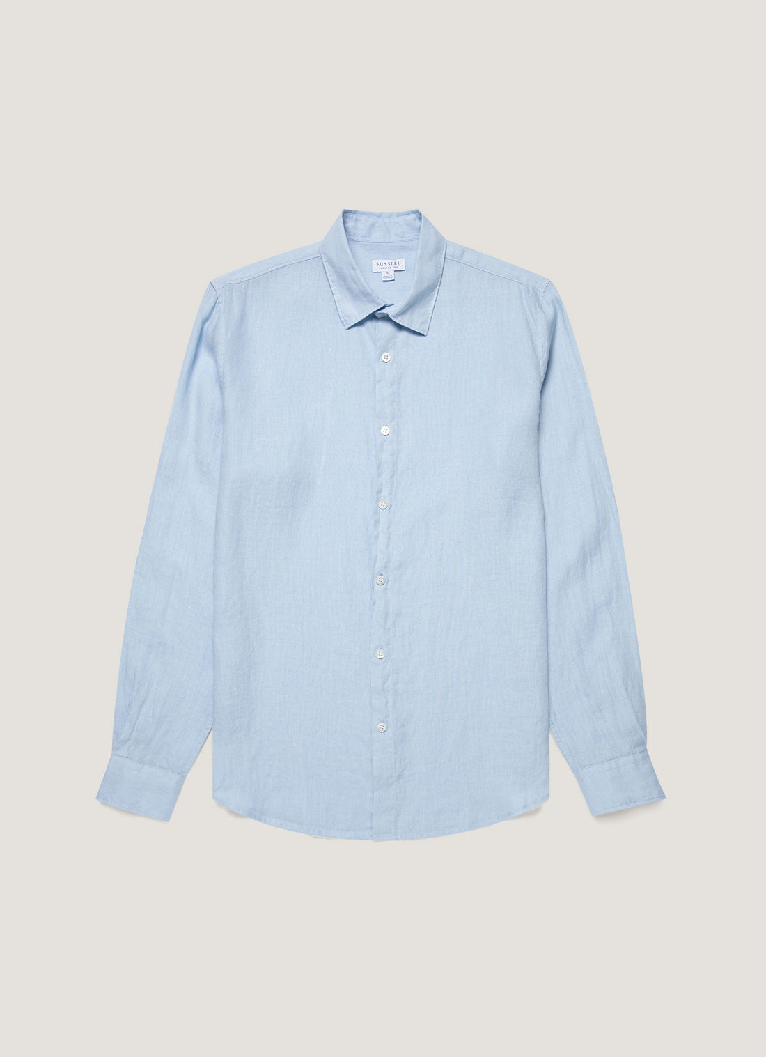 Men's Linen Shirt in Light Blue